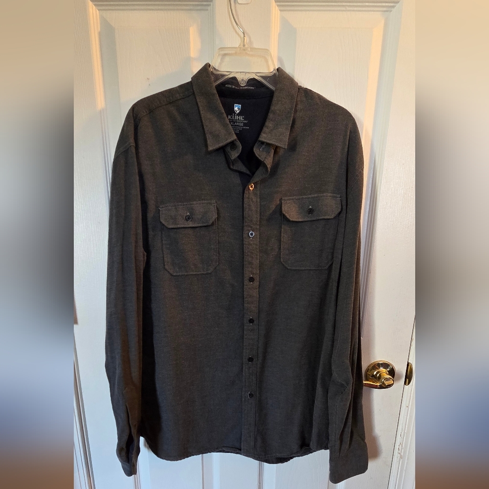 Kuhl Dark Gray Casual Button Down Shirt